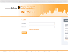 Tablet Screenshot of intern.kolpingmuenchen.de